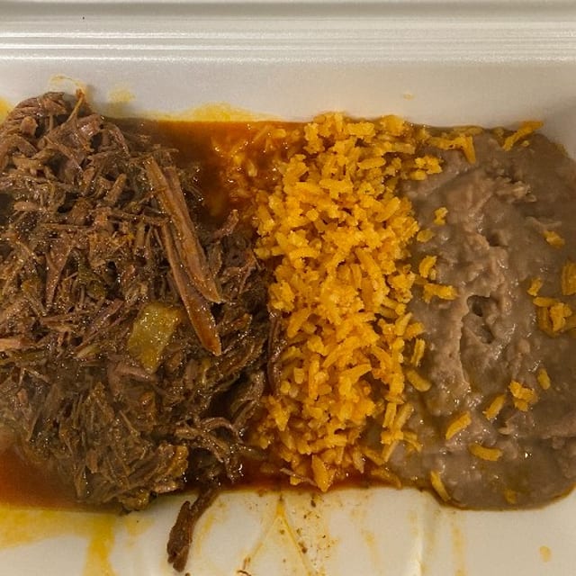 Barbacoa platter.