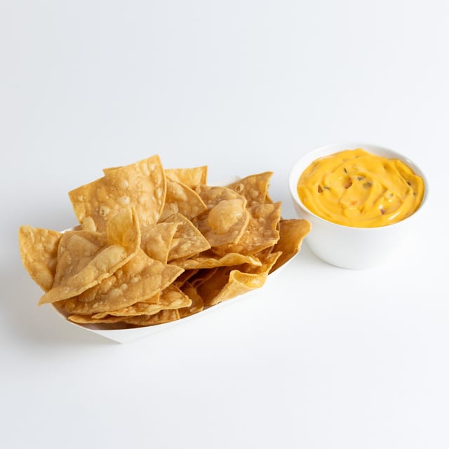Small Queso and Chips.