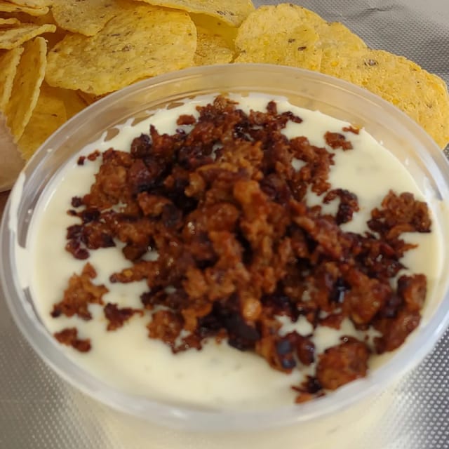 Queso with Chorizo.