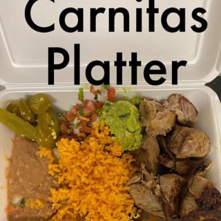 Carnitas platter